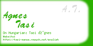 agnes tasi business card